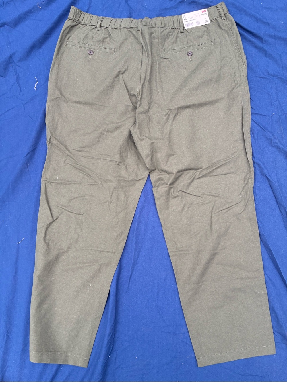 Uniqlo Olive Green Drawstring Chinos - Picture 3 of 3
